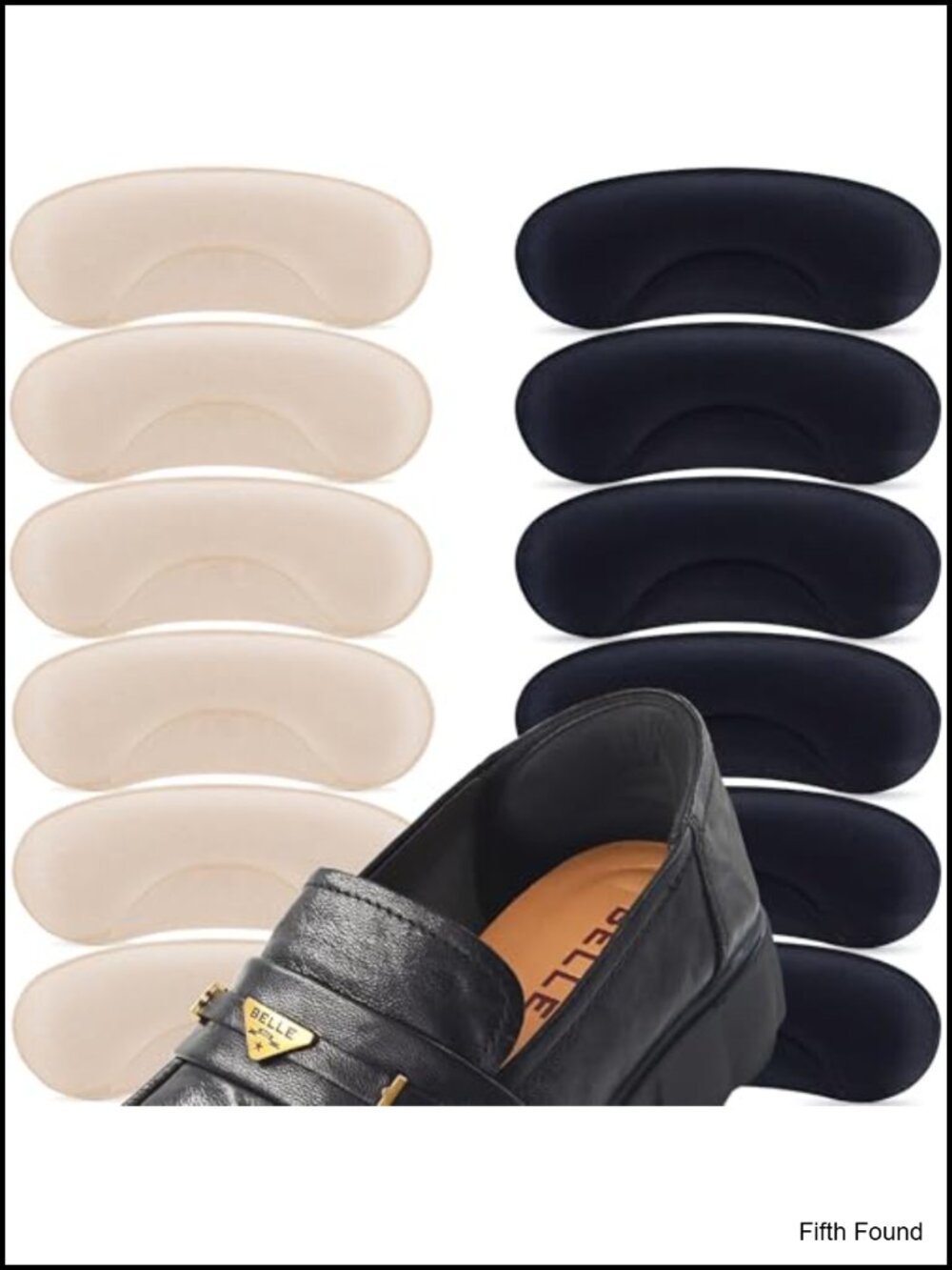 Heel Cushion Pads for Too Big Shoes Anti-Slip Blister Prevention Inserts